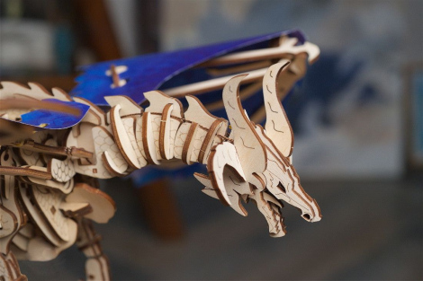 Ugears Windstorm Dragon wooden puzzle and construction kit
